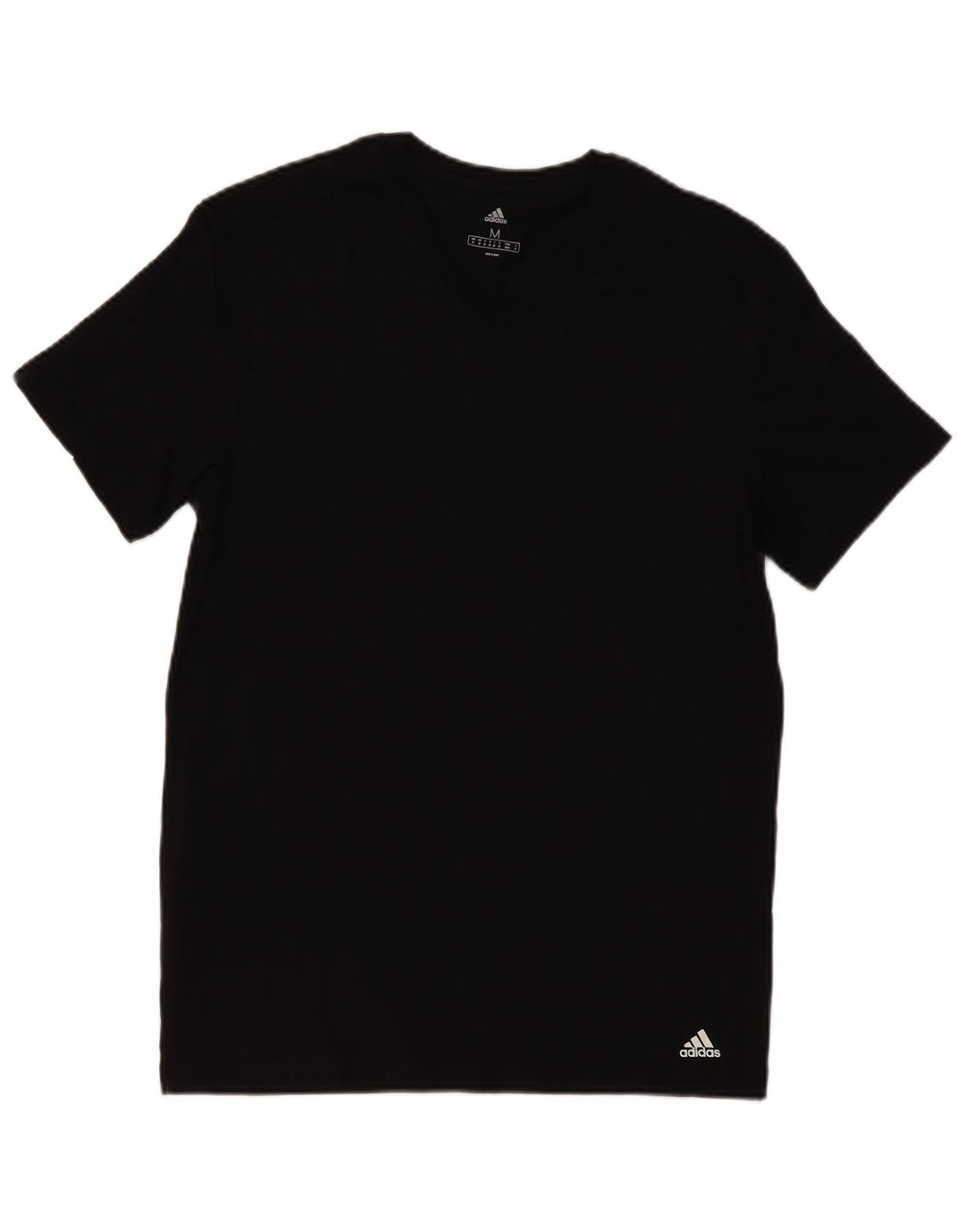 ADIDAS Мужская футболка из хлопка среднего размера, черная