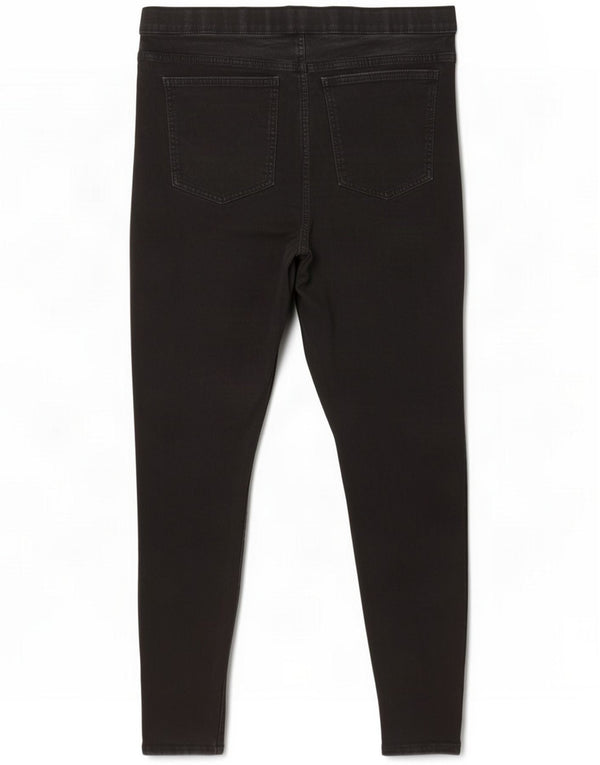 Женские укороченные джинсы джеггинсы Marks & Spencer UK 16, большие W32 L26, черный хлопок