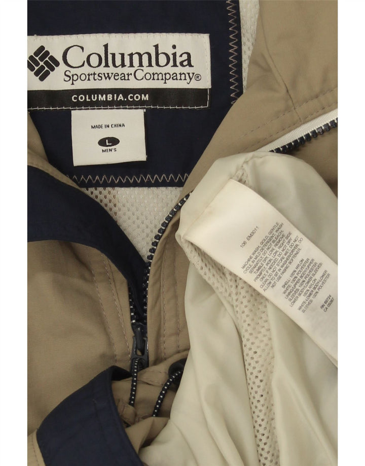 Мужская дождевик Columbia UK 40, большой нейлон цвета хаки