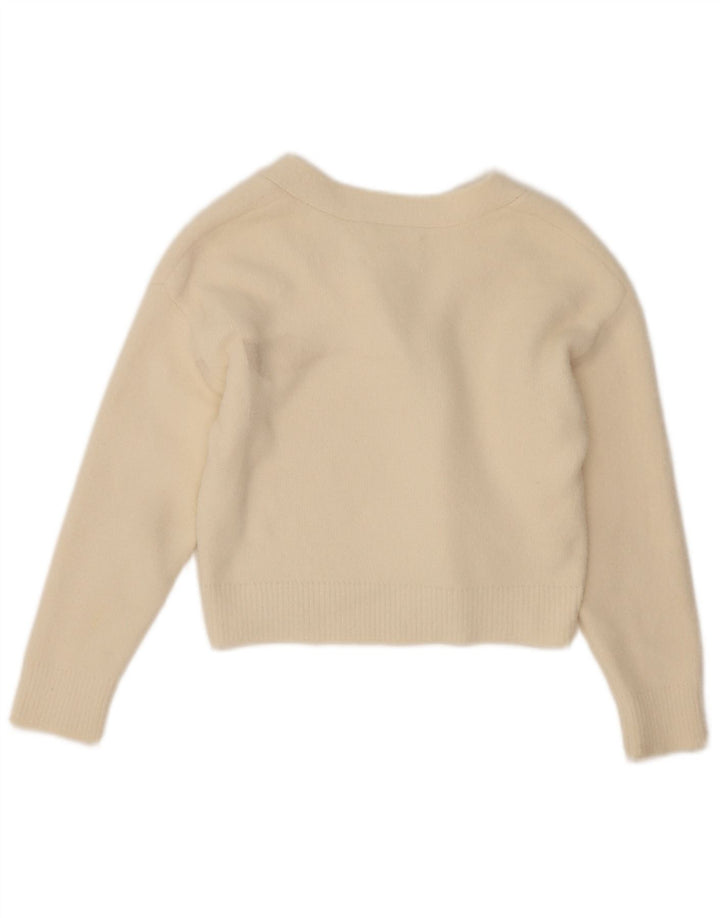 Свитер-кардиган Zara для девочек 7-8 лет, белый