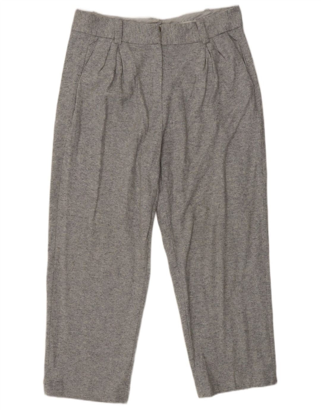 Женские укороченные брюки MASSIMO DUTTI EU 42, большие W32 L25, серые