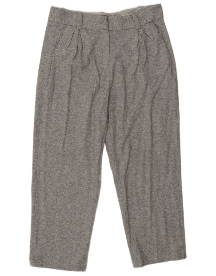 Женские укороченные брюки MASSIMO DUTTI EU 42, большие W32 L25, серые