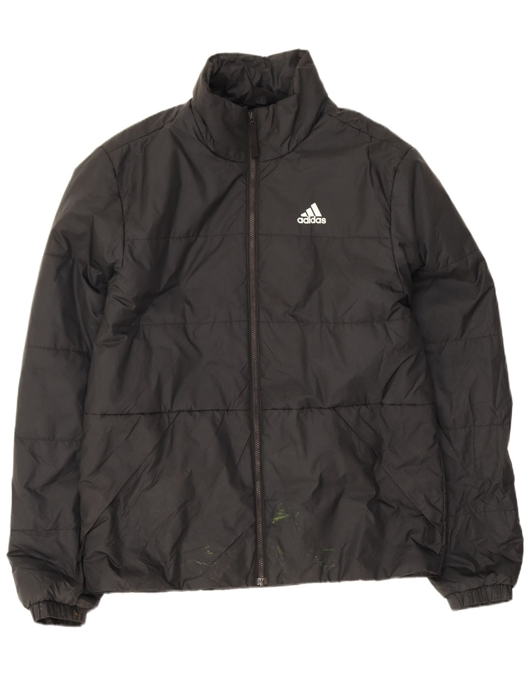 Мужская стеганая куртка Adidas UK 36 маленькая черная из полиэстера