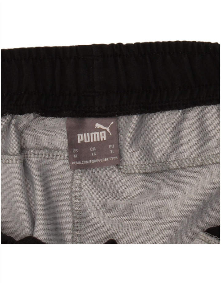 Мужские спортивные шорты Puma XL серые с цветными блоками