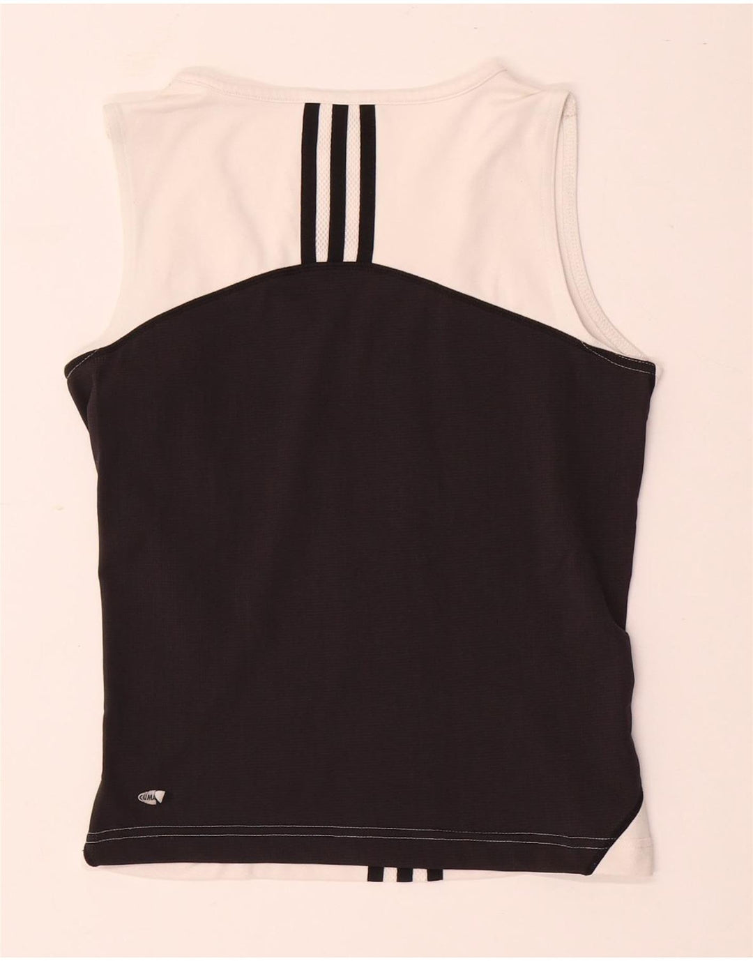 Женский жилет Adidas Top UK 12, средний белый, цветной блок