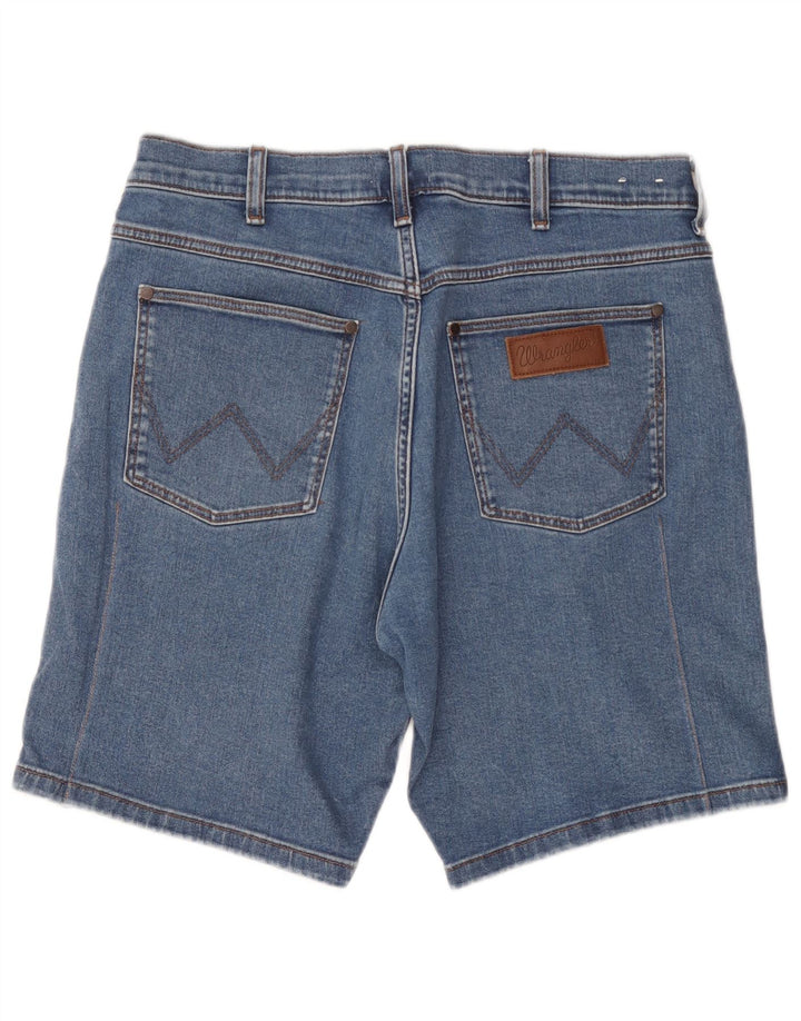Мужские джинсовые шорты Wrangler W34, большие синие, хлопок