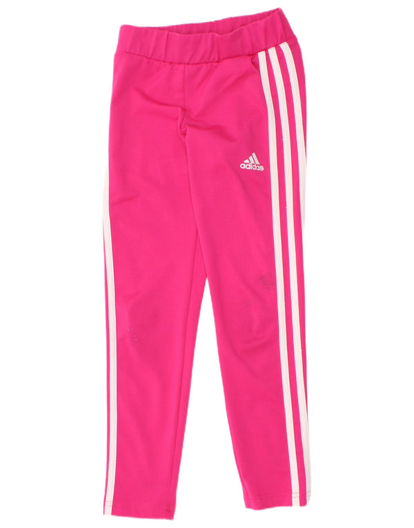 Леггинсы Adidas Aeroready для девочек 7-8 лет, розовый полиэстер
