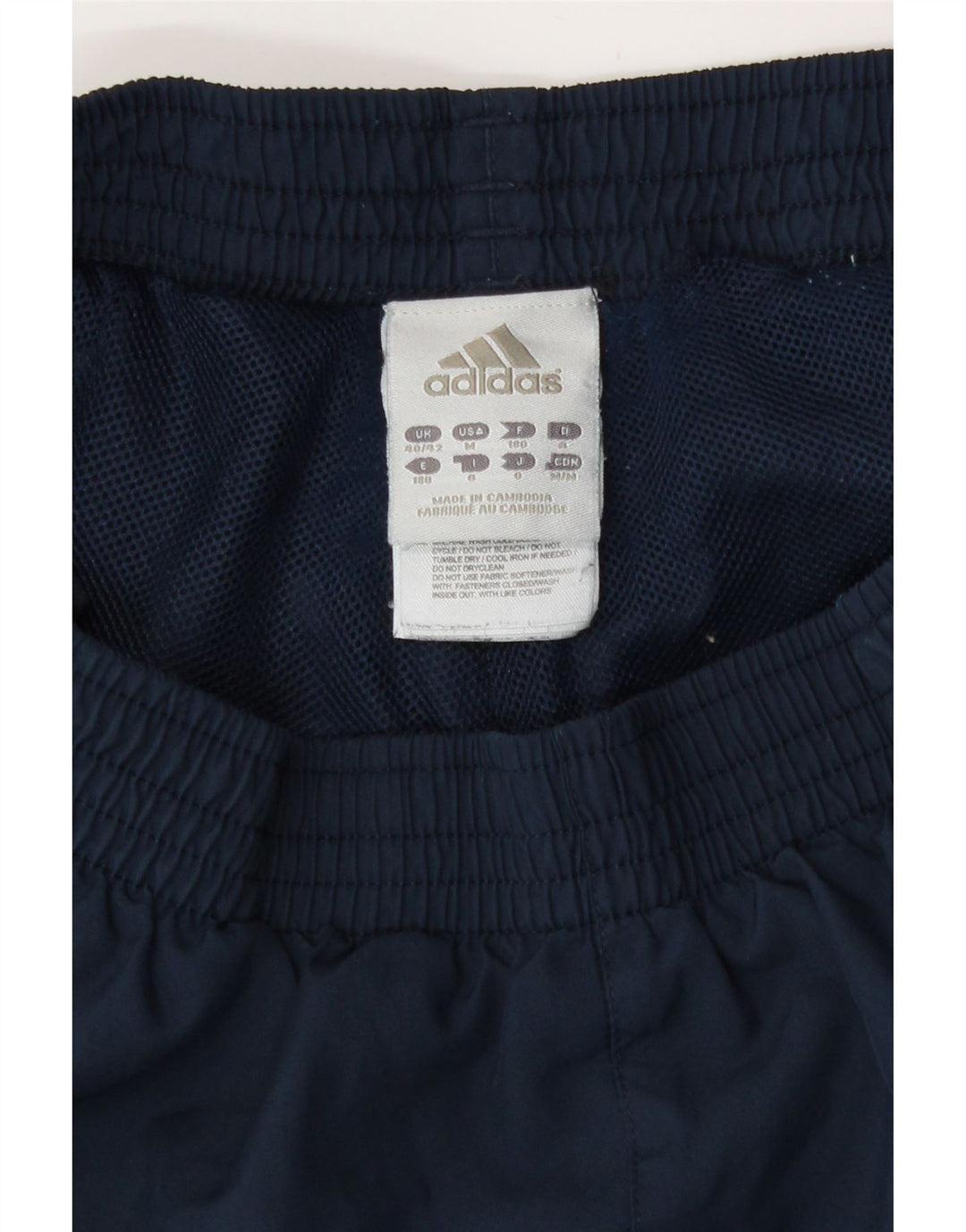 Мужские спортивные брюки Adidas UK 40/42, средний темно-синий полиэстер