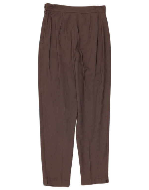 Via Dei Ciclamini Женские костюмные брюки с высокой талией IT 42 Medium W26 L28 Brow