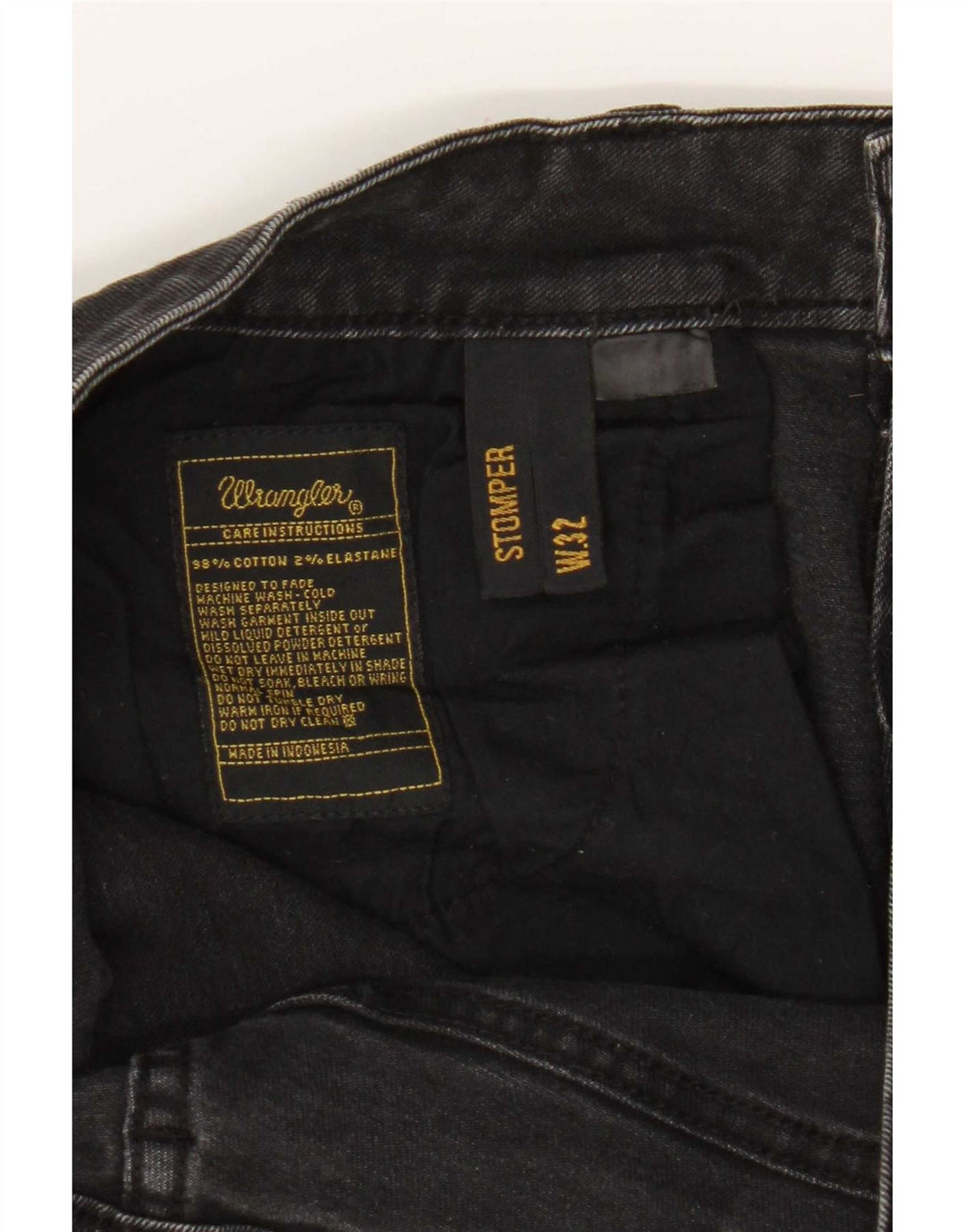 Мужские топы Wrangler Slim Jeans W32 L30, черные хлопковые