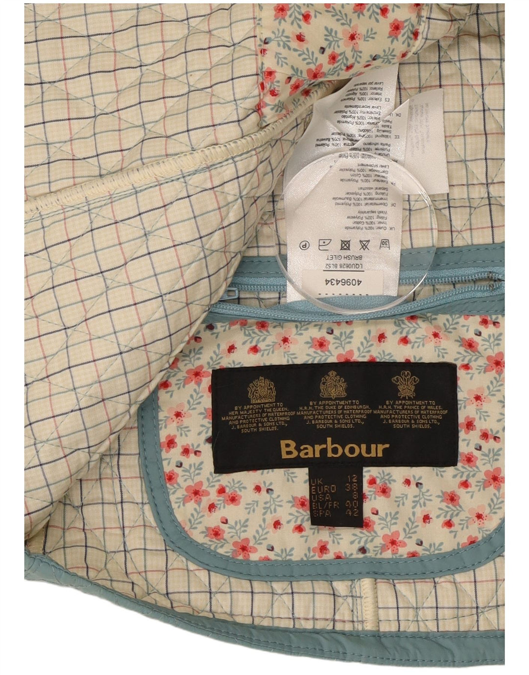 Женский стеганый жилет Barbour UK 12, средний синий из полиамида
