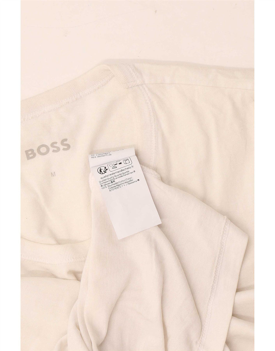 Мужская футболка Hugo Boss, маленький белый хлопок