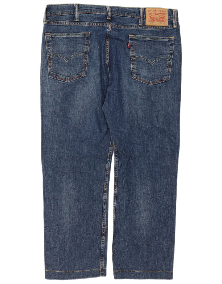Мужские прямые джинсы Levi's 514 W38 L27 синие, хлопок