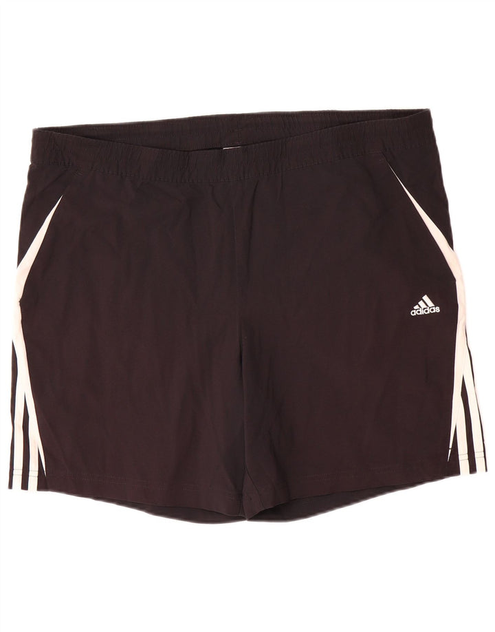 Мужские спортивные шорты Adidas Climalite, средний черный полиэстер