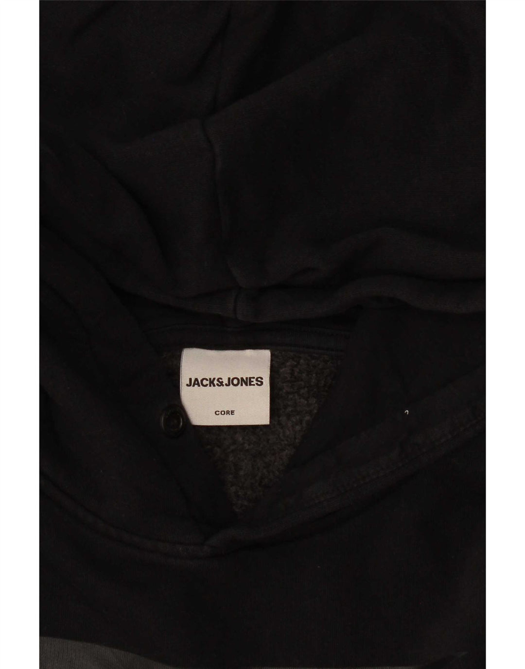 Мужской джемпер с капюшоном с рисунком Jack & Jones, маленький черный