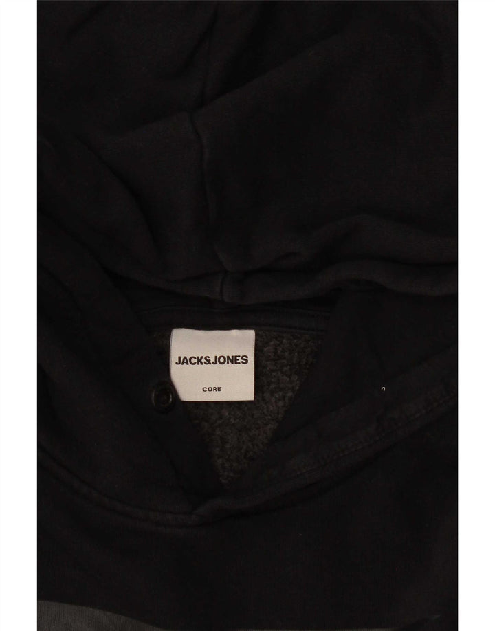 Мужской джемпер с капюшоном с рисунком Jack & Jones, маленький черный