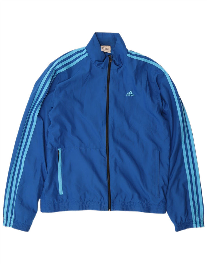 Мужской спортивный костюм Adidas, верхняя куртка, маленький синий полиэстер