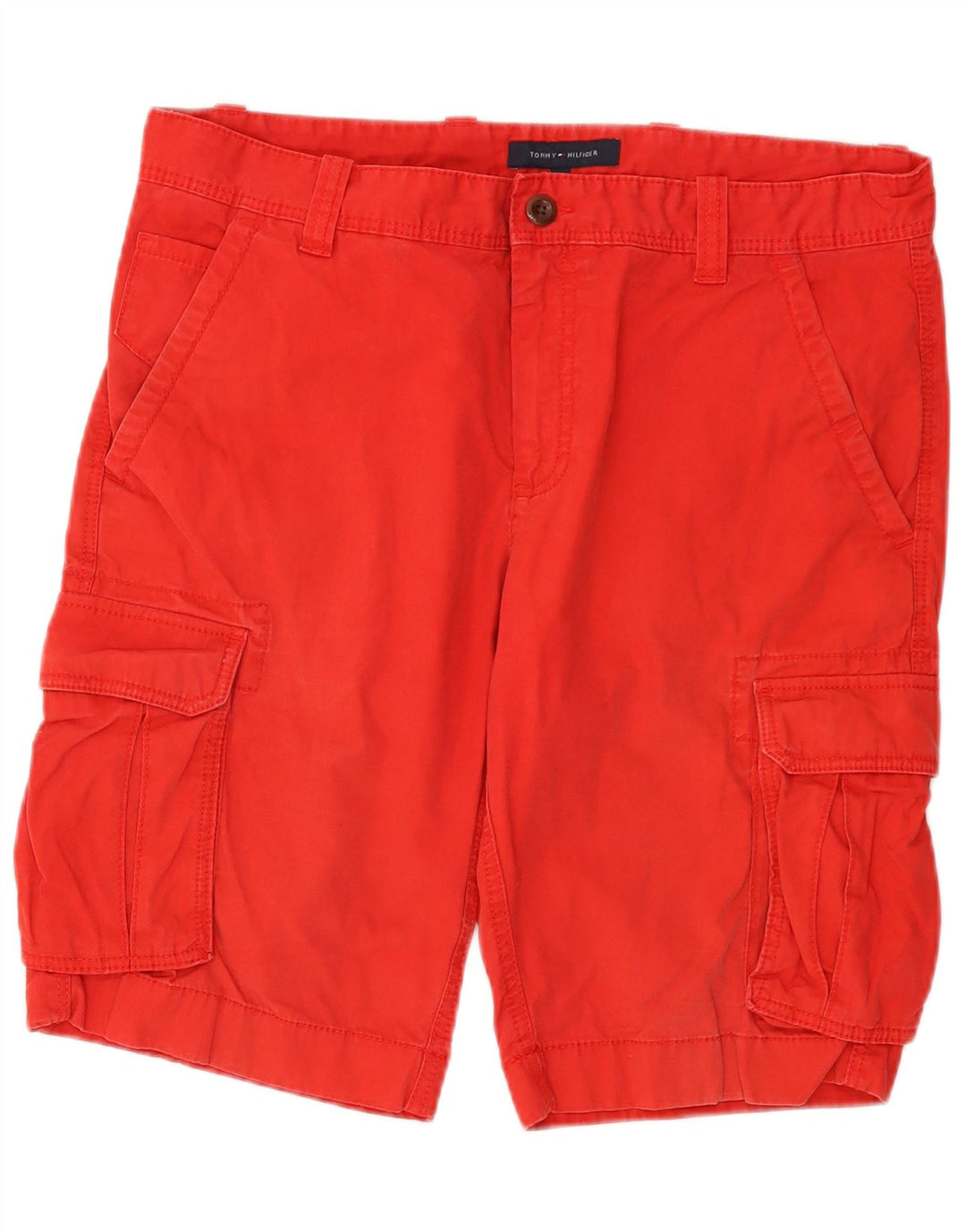 TOMMY HILFIGER Мужские шорты карго W36, большие красные, хлопковые