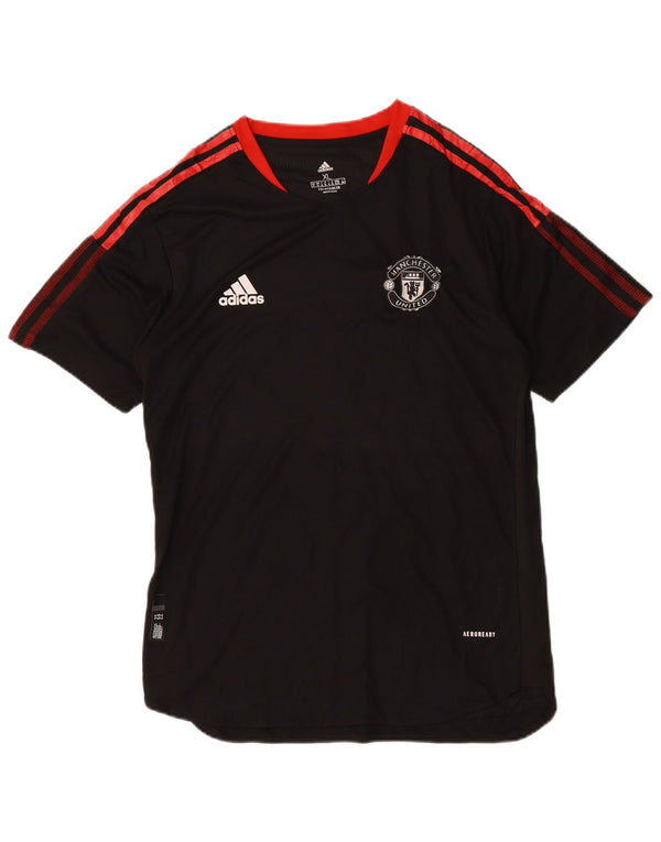 Мужская футболка Adidas Manchester United с рисунком Top XL, черный полиэстер