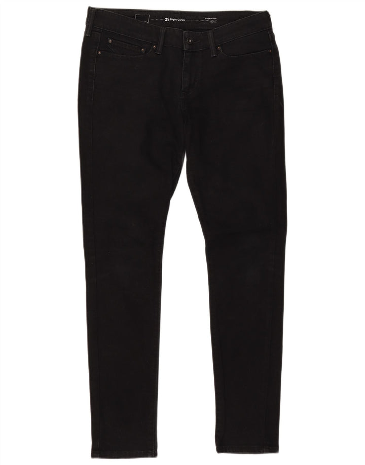Женские джинсы скинни с современной посадкой и небольшим изгибом LEVI'S W29 L32, черный хлопок