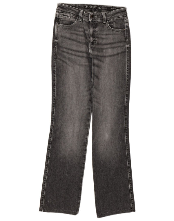 GUESS Женские прямые джинсы со средней посадкой W27 L30 Серые