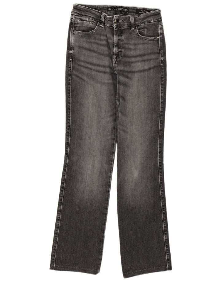GUESS Женские прямые джинсы со средней посадкой W27 L30 Серые