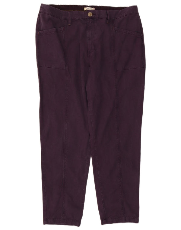 WHITE STUFF Женские повседневные зауженные брюки UK 18 XL W37 L27 Фиолетовый хлопок