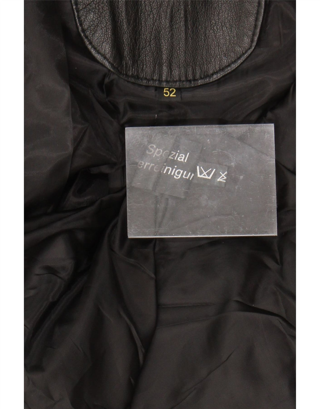 Винтажная мужская кожаная куртка IT 52 XL Черная кожа