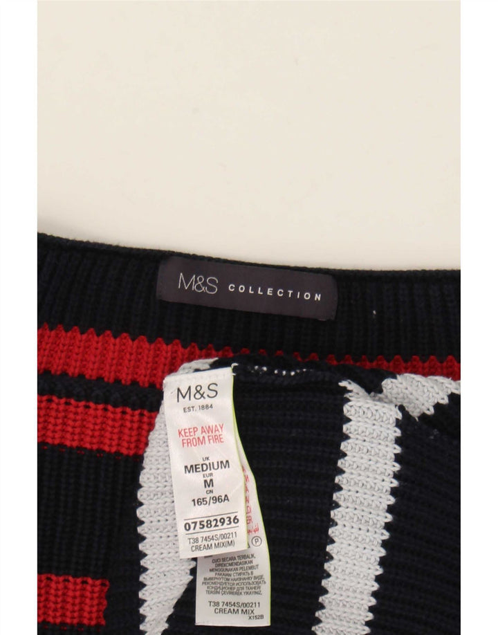 Женский джемпер с вырезом «лодочка» Marks & Spencer UK 14, средний разноцветный