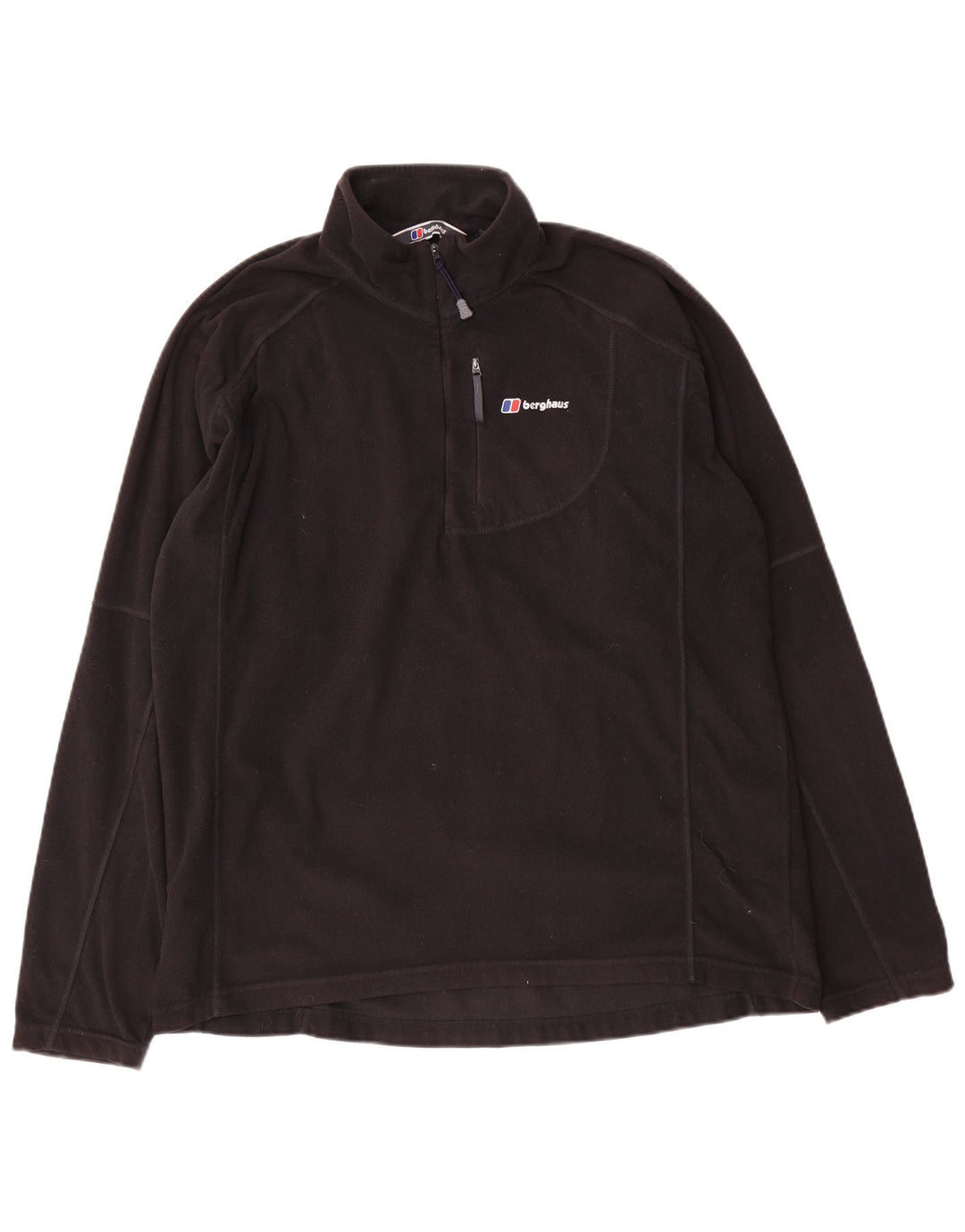 Berghaus Мужской флисовый джемпер с воротником на молнии XL, черный полиэстер