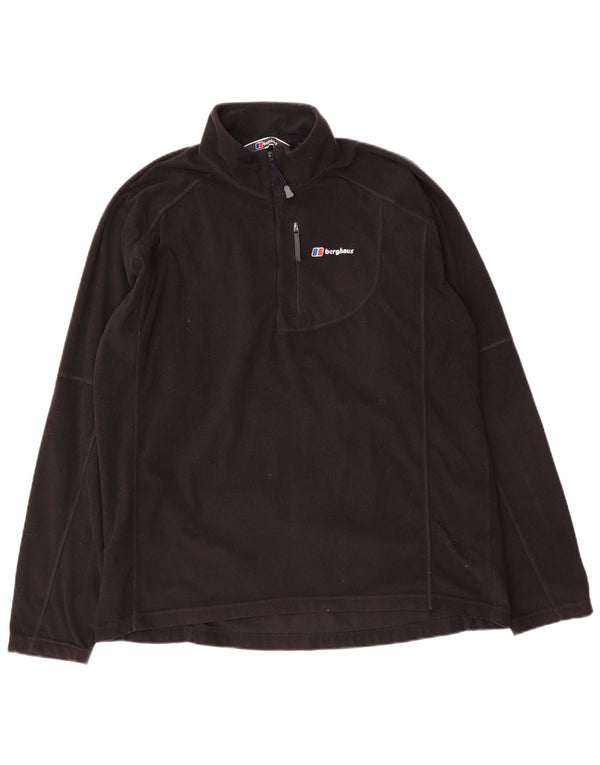 Berghaus Мужской флисовый джемпер с воротником на молнии XL, черный полиэстер