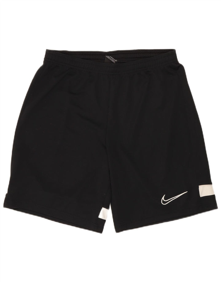 Мужские спортивные шорты Nike, маленькие черные, полиэстер с цветными блоками