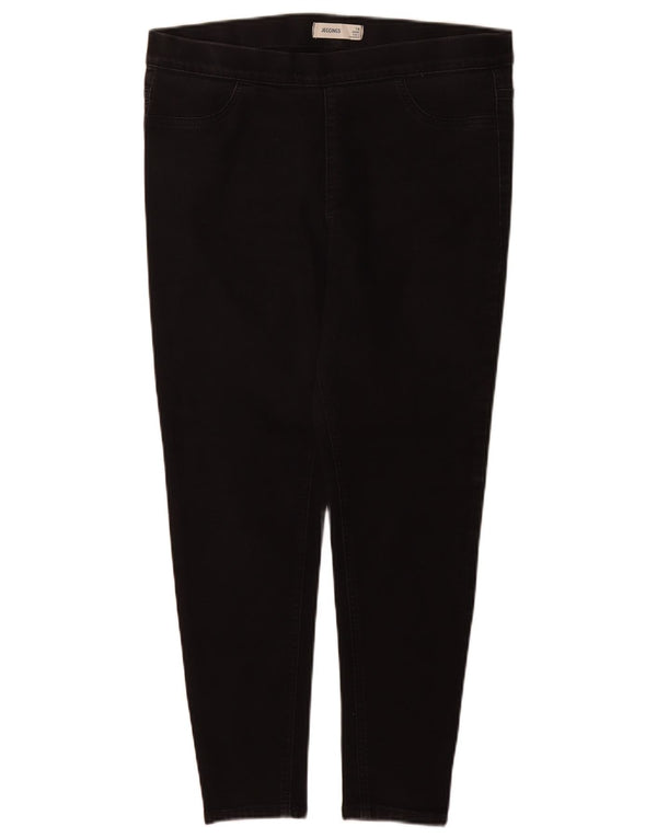 Женские джинсы джеггинсы Marks & Spencer UK 14, большие W32 L28, черные, хлопковые