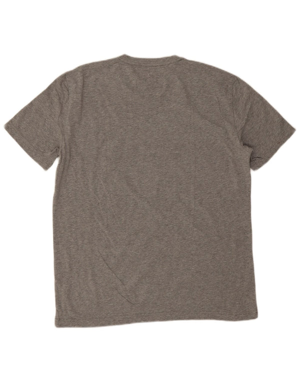 Мужская футболка с рисунком Emporio Armani 2XL серая в крапинку