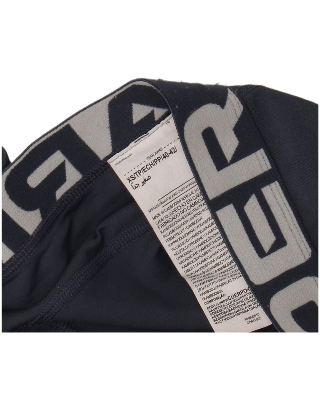 Женские леггинсы с рисунком Under Armour UK 4 XS, синие, полиэстер