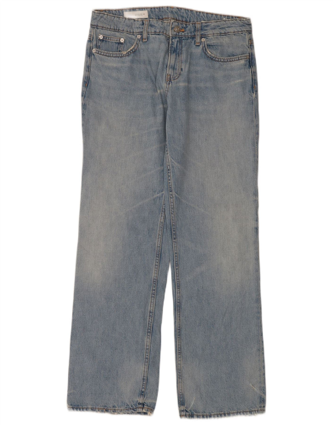Женские прямые джинсы Zara EU 40 Medium W34 L34 Синие, хлопок