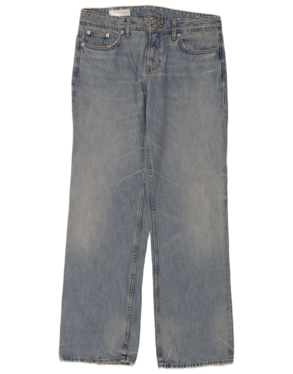 Женские прямые джинсы Zara EU 40 Medium W34 L34 Синие, хлопок