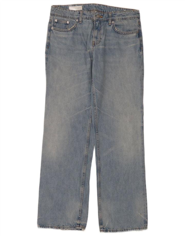 Женские прямые джинсы Zara EU 40 Medium W34 L34 Синие, хлопок