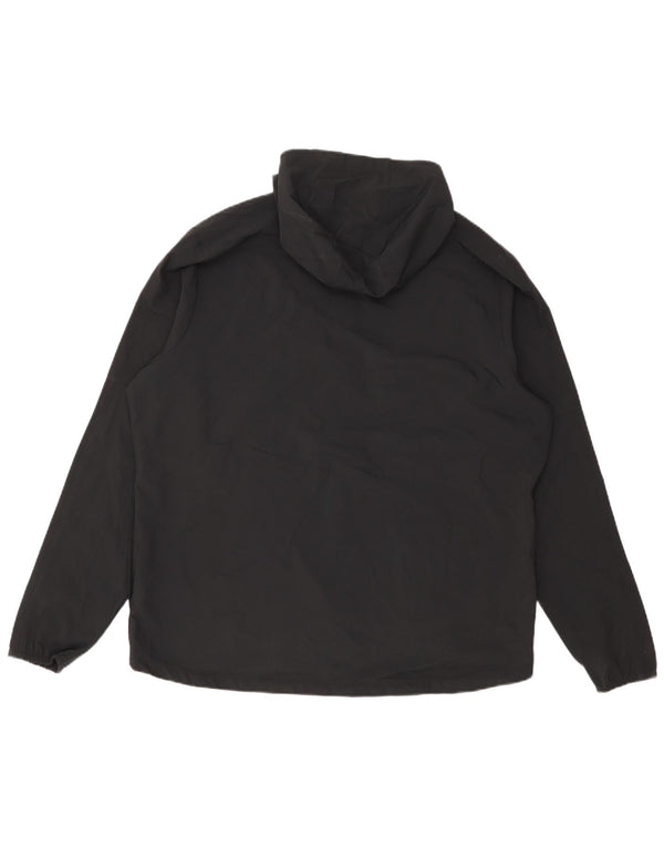Мужская дождевик с капюшоном Nike UK 42 XL, черный полиэстер