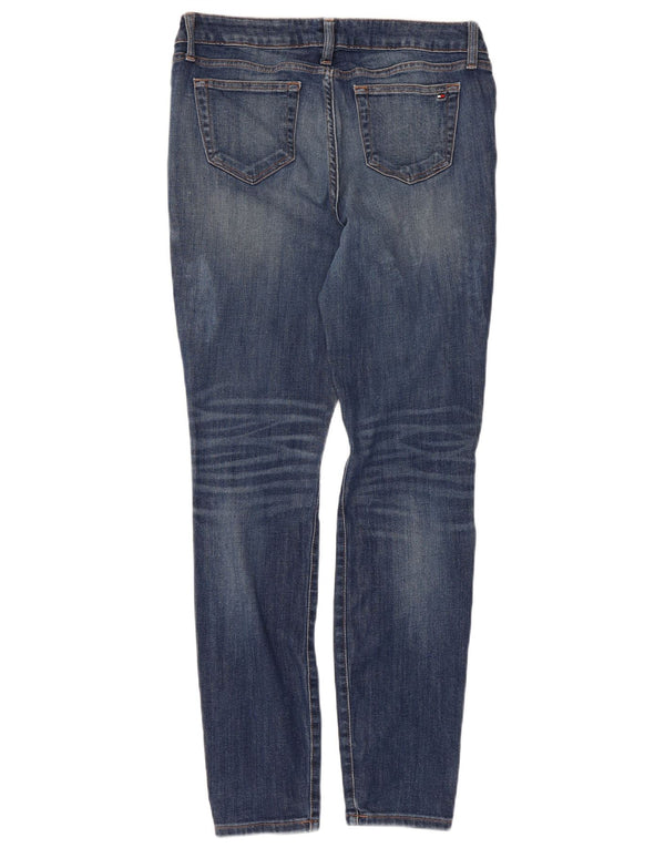Женские потертые джинсы скинни Tommy Hilfiger США 10, большие W32 L30, синие