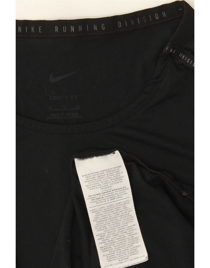 Мужская футболка Nike Dri Fit Top XL, черная полиэстер в тонкую полоску