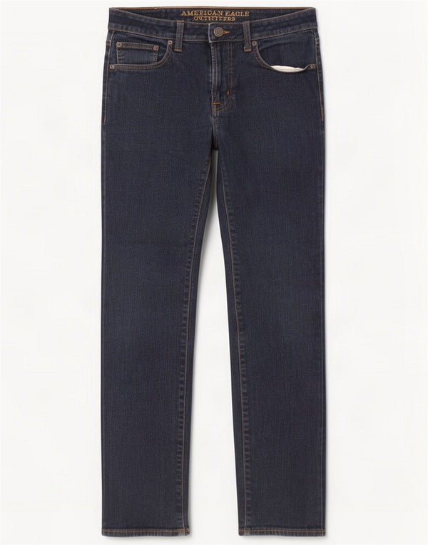 American Eagle Outfitters Мужские прямые джинсы узкого кроя W31 L28 Темно-синие