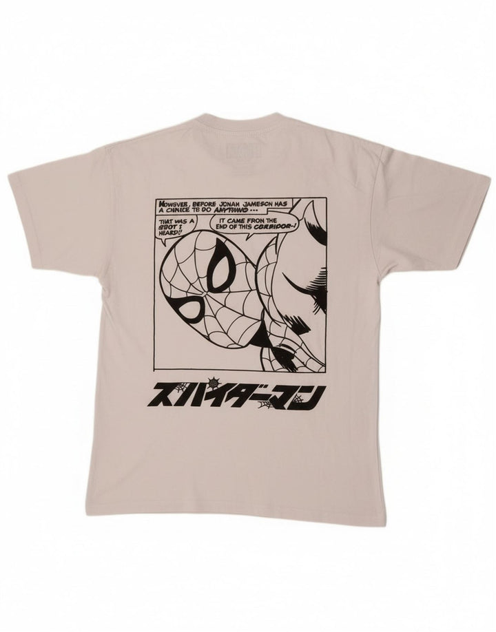 Мужская футболка Pull & Bear с рисунком Marvel, средний белый