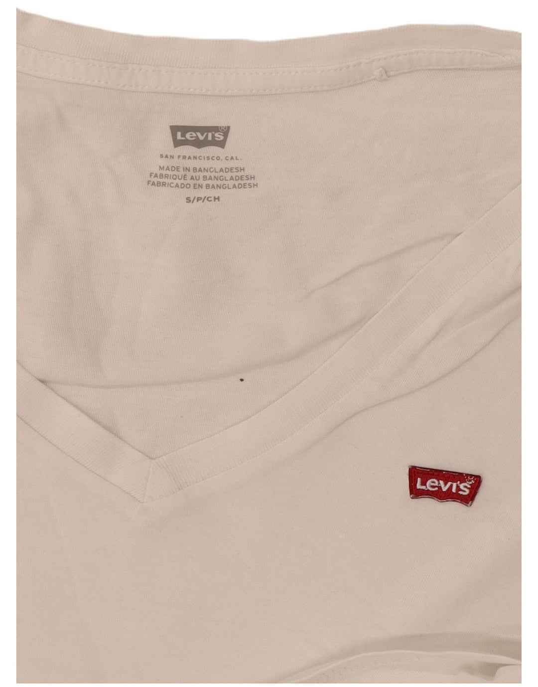Женская футболка Levi's Top UK 10, маленькая, белая