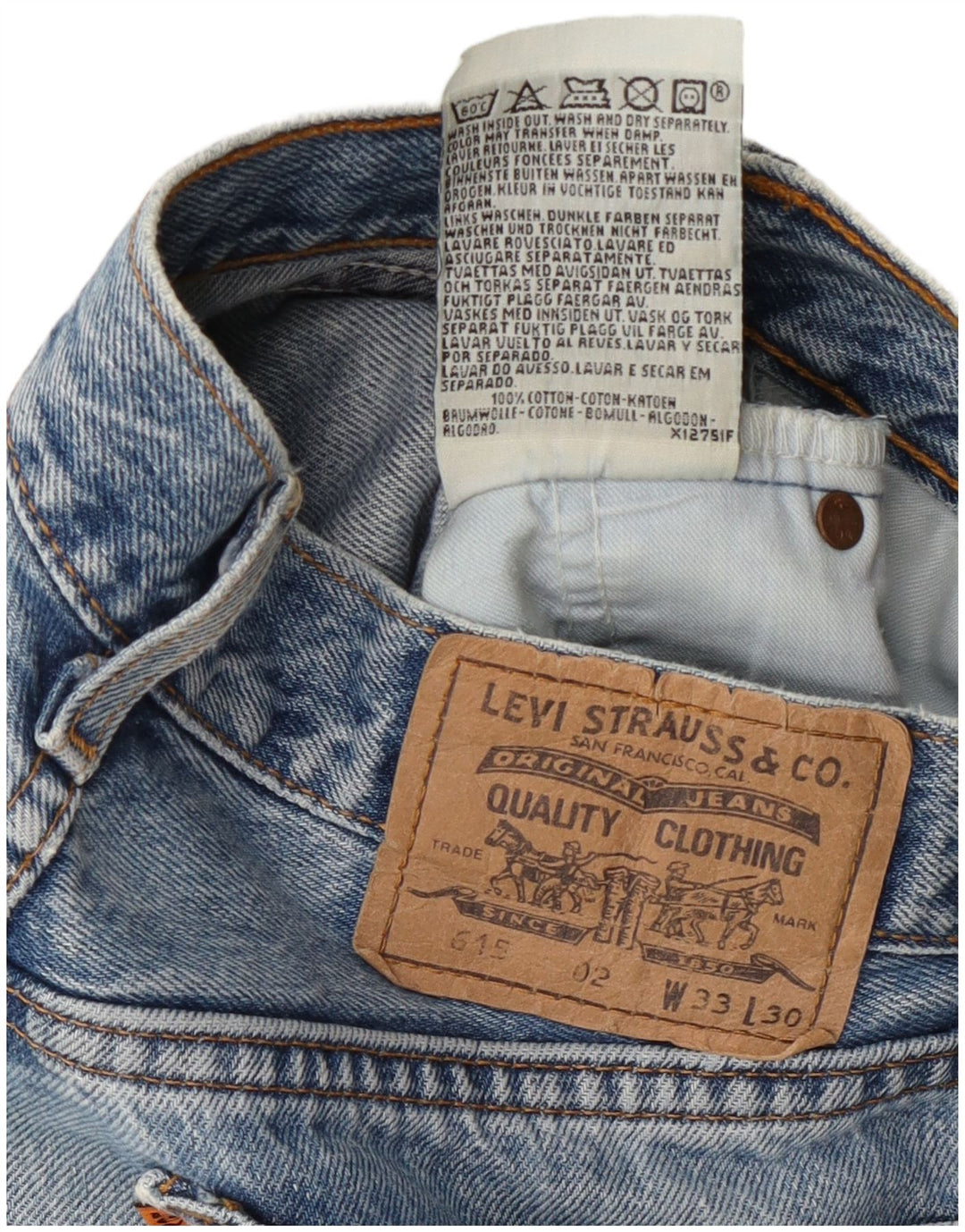 Мужские джинсовые шорты Levi's 515 W33, средний синий хлопок
