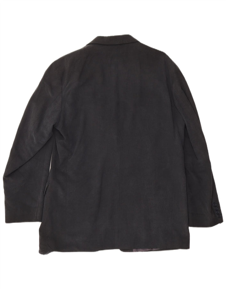 Мужской пиджак с 3 пуговицами Marks & Spencer UK 42 XL темно-синий из лиоцелла