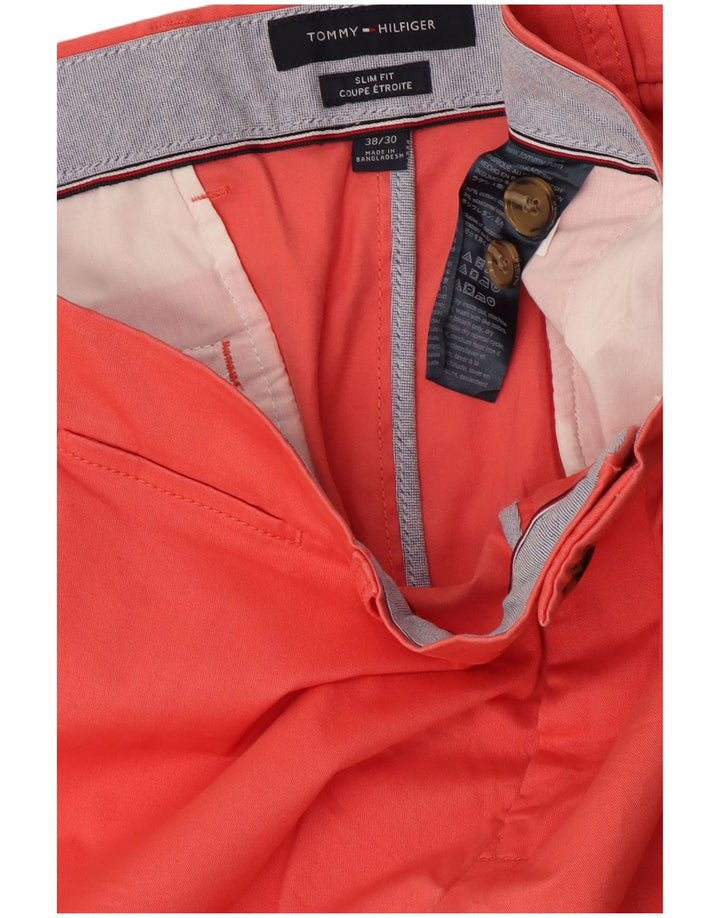 Мужские брюки-чиносы Tommy Hilfiger W38 L30, розовый хлопок