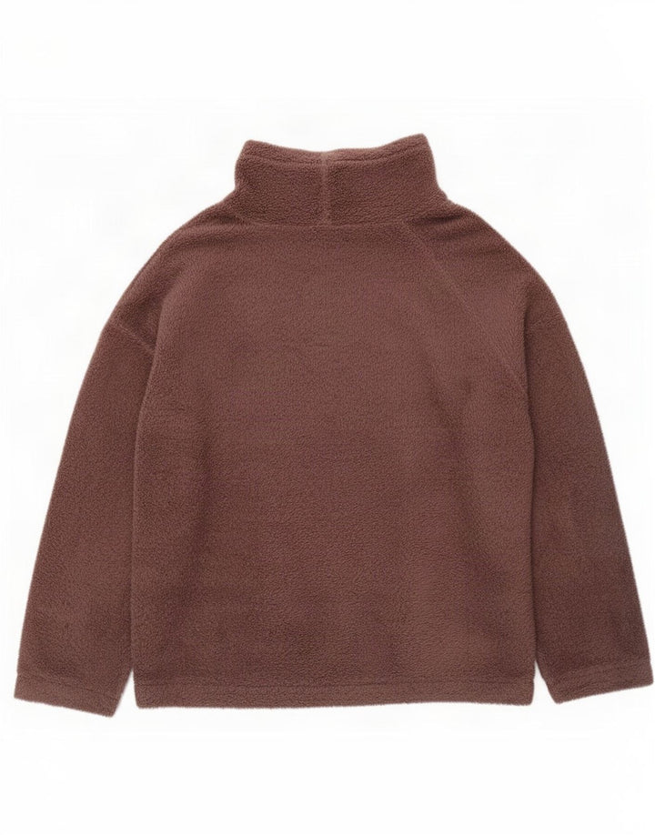 Женский флисовый джемпер Marks & Spencer UK 16/18, большой коричневый, полиэстер