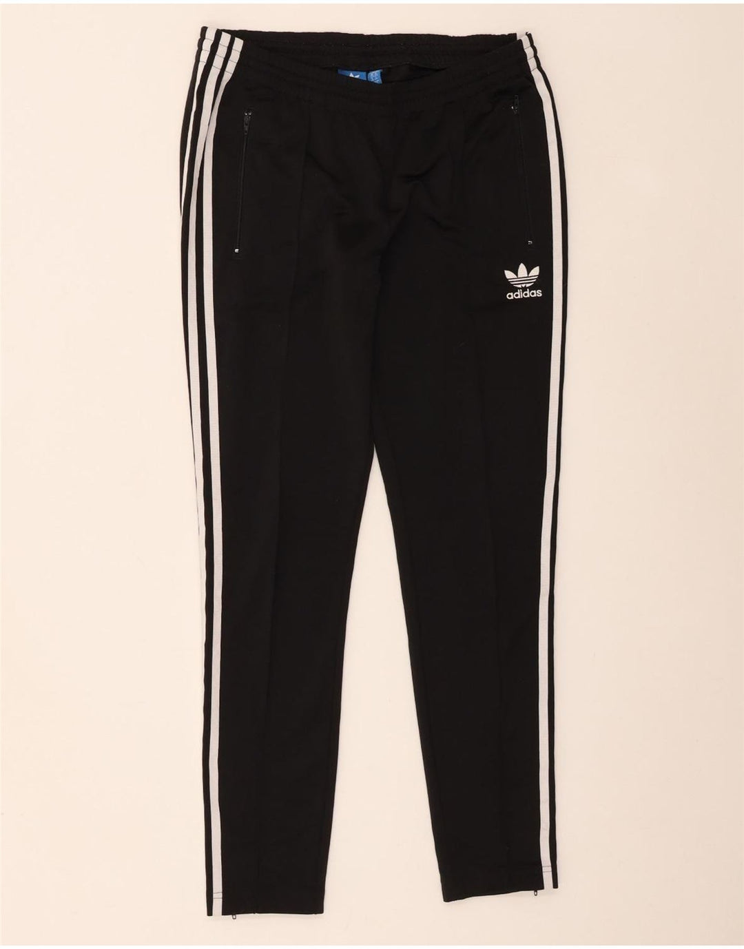 Женские спортивные брюки Adidas UK 14, средний черный, полиэстер с цветными блоками