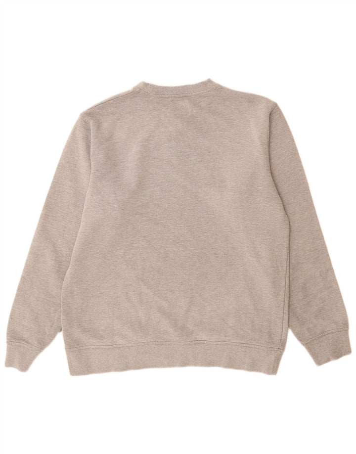 Мужской свитшот с рисунком Dickies, большой серый хлопковый джемпер